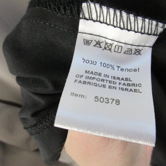 Ronen Chen Guam Dress 10 3 Gray Black Sleeveless Long Maxi Tencel Lagenlook 402 - Picture 4 of 12